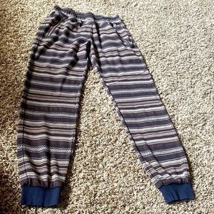 𝅺shades of Grey Boho Tribal Print Casual Comfortable Joggers Small